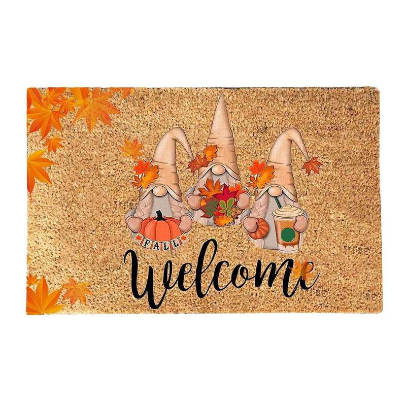 Thanksgiving Doormat Fall Autumn Door Mat Home Carpet 40x60cm C