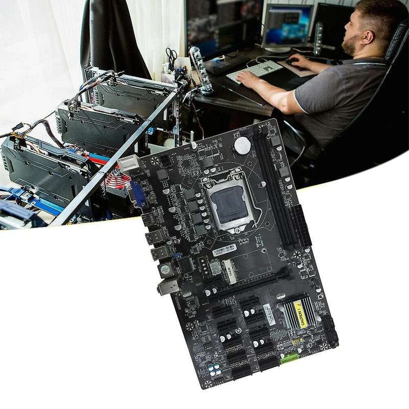 B250 Btc Motherboard 12 Pci-e Graphics Card Slots for Bitcoin Mining
