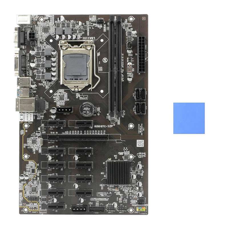 B250 Btc Mining Motherboard with Thermal Pad for Btc Miner