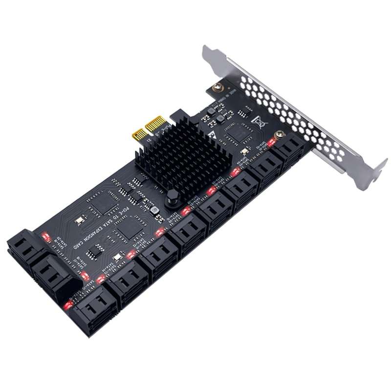 20-port Sata 6gb to Pci Express Controller Expansion Card Pcie