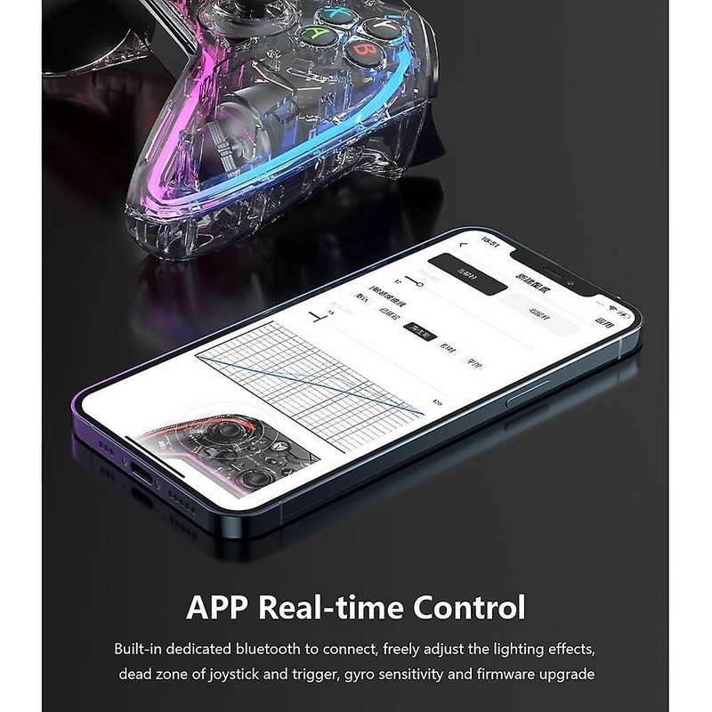 C1 Wired Gamepad with Rgb Light/r90 Adapter Compatible for Switch