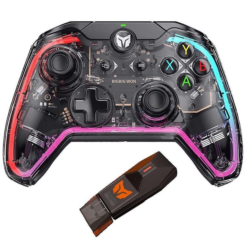 C1 Wired Gamepad with Rgb Light/r90 Adapter Compatible for Switch