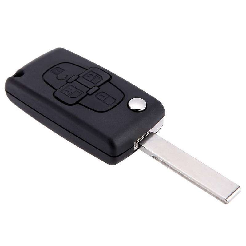 4 Buttons Car Key Keyless Fob Case Shell for Peugeot 1007 Citroen C8