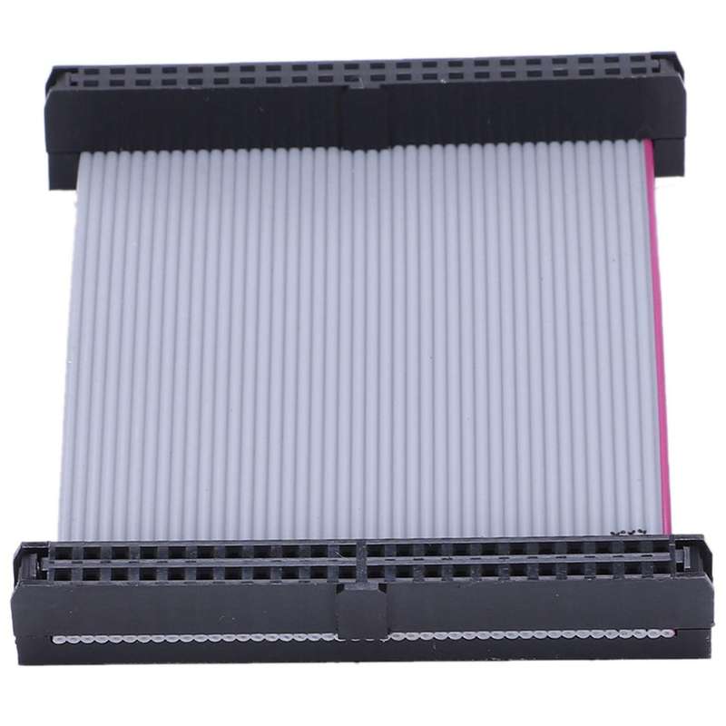 2pcs 2.54mm 40-pin Female to Female Ide Pata Flat Ribbon Cable 20cm