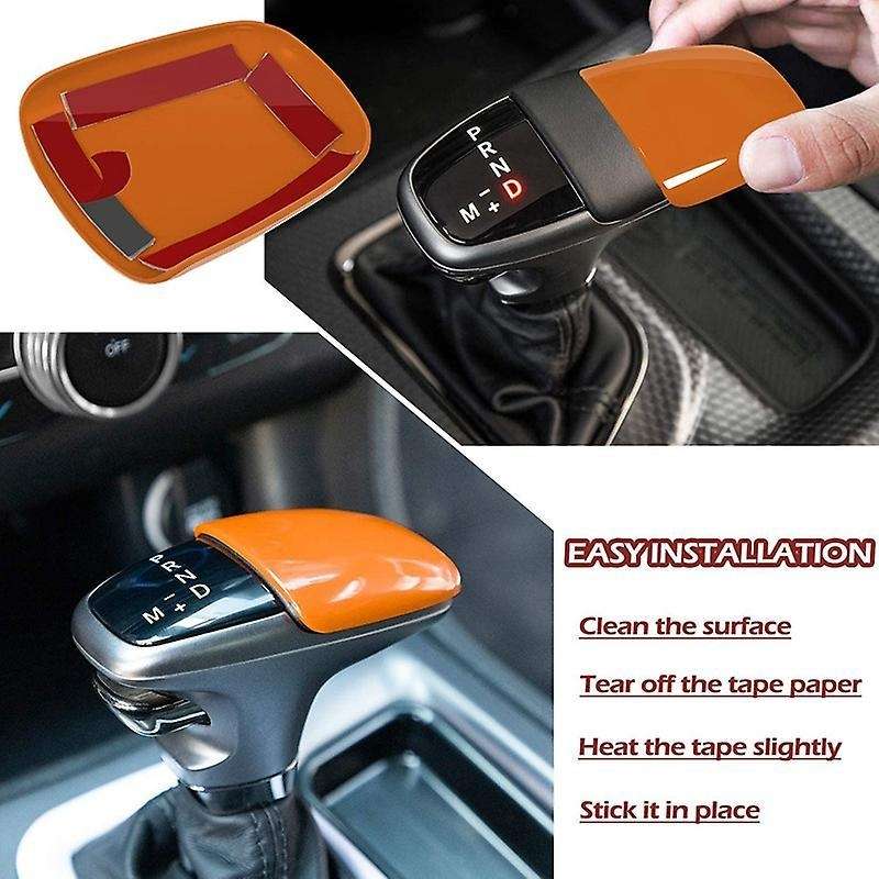 Gear Shift Trim Knob for Dodge Challenger Charger 2015-2021 (orange)