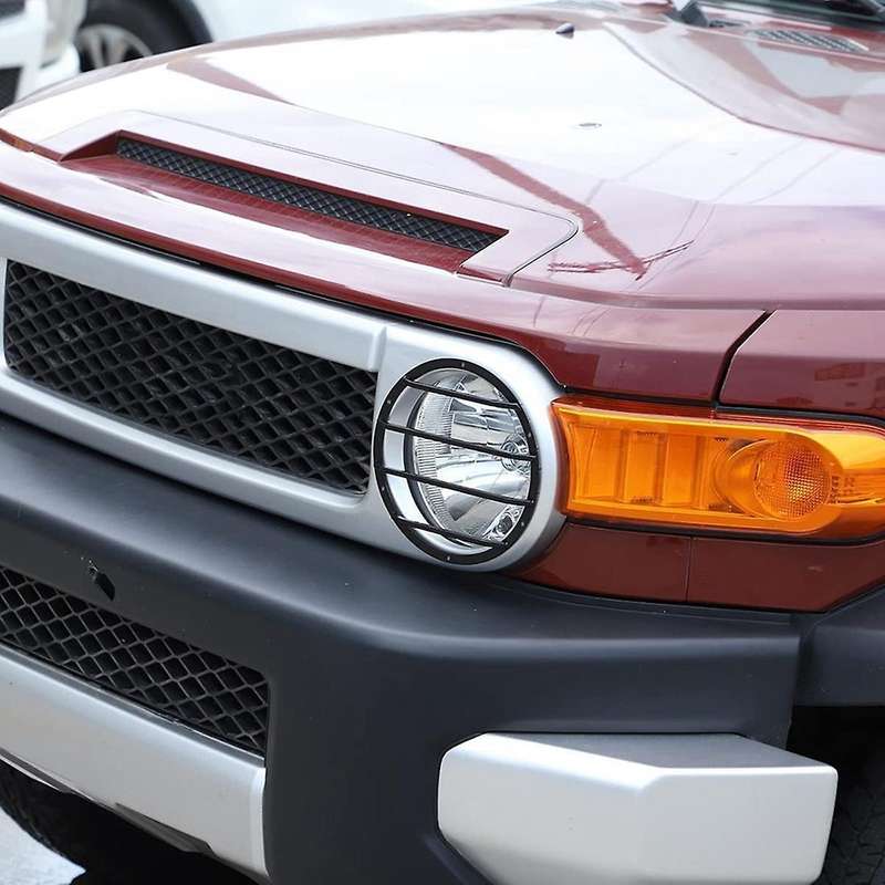 Headlight Guards Cover Trim Accessories for Toyota Fj Cruiser,black