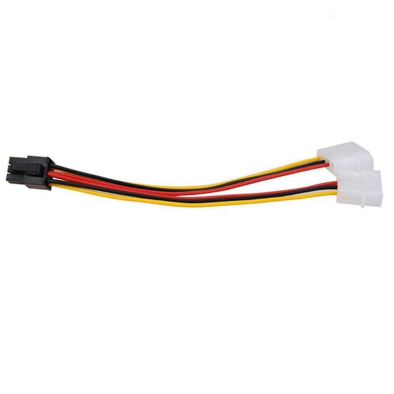 10pcs Molex 4 Pin to Pci-e Pci Express 6 Pin Power Converter Adapter
