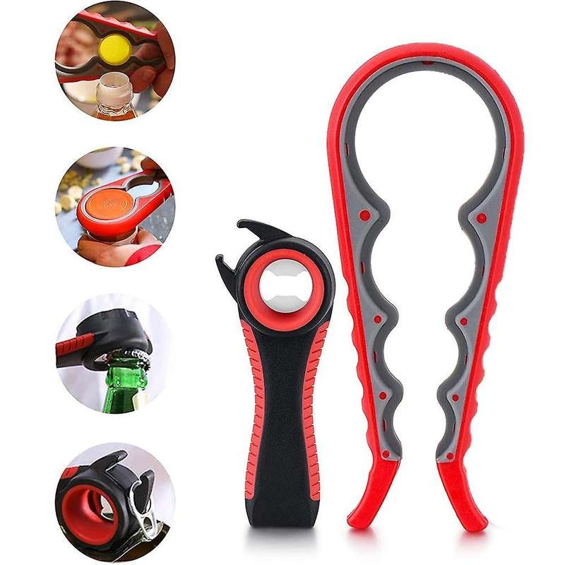Jar Opener for Weak Hands, Can Opener Set, for Seniors with Arthritis