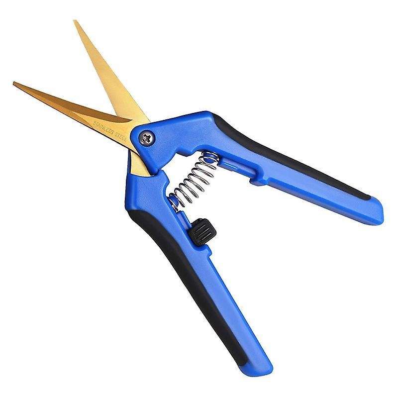 Garden Hand Trimmer, with Stainless Steel Blade, 1 Pack, Blue