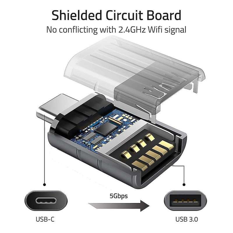 2 Pack Usb C to Usb Adapter, for Macbook Pro After 2016