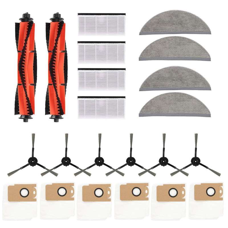 Dust Bag Side Brush for Lydsto R1 Robot Vacuum Cleaner Hepa Filter