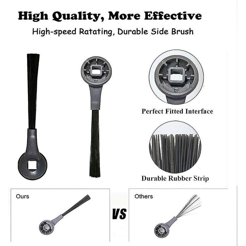 6pcs Side Brush for Shark Ion Robot Iq R101ae (rv1001ae), Iq R101