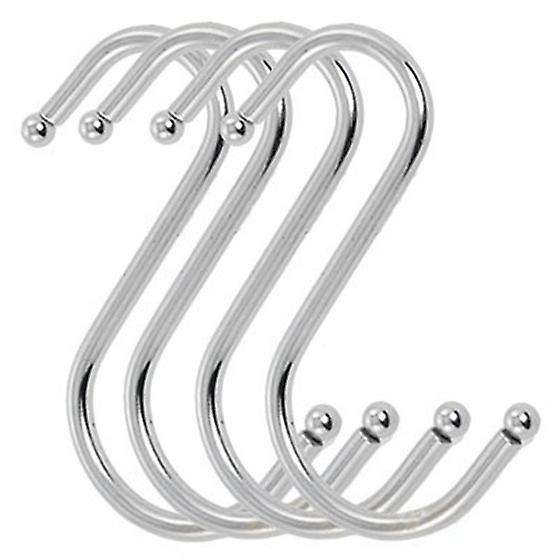 4 Pcs Scarf Apparel Punch Cup Bowl S Shaped Metal Hooks Hangers