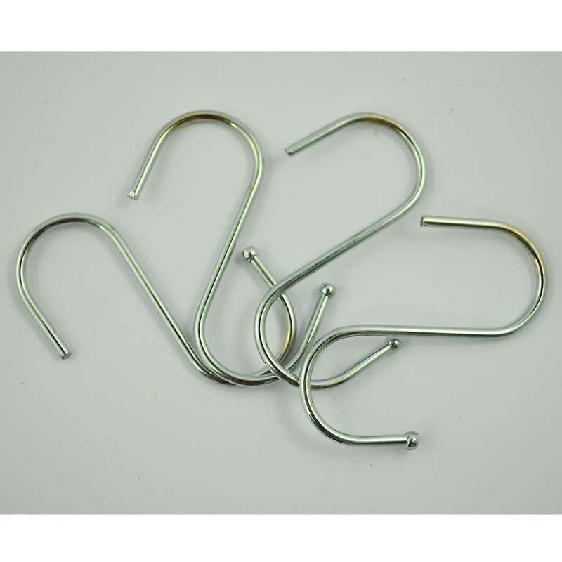 4 Pcs Scarf Apparel Punch Cup Bowl S Shaped Metal Hooks Hangers
