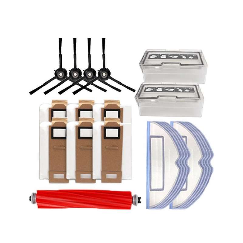 23pcs for Roborock G10/t7splus/s7 Side Brush Filter Screen Rag Holder
