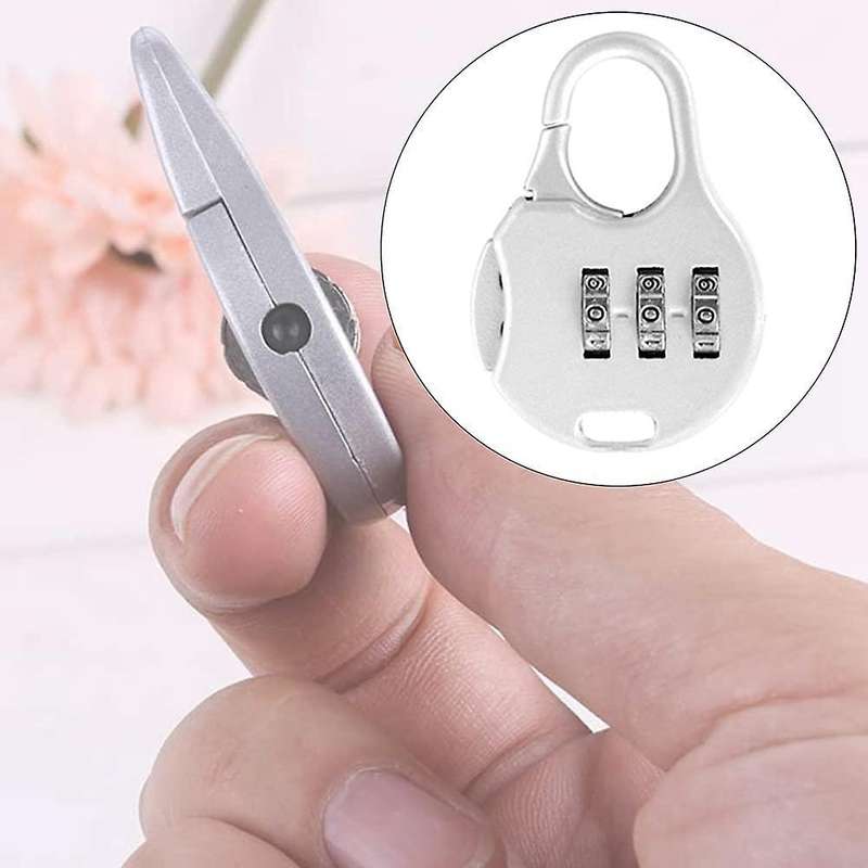 8 Pcs Mini Padlock 3 Digit Combination Lock for Luggage Backpacks