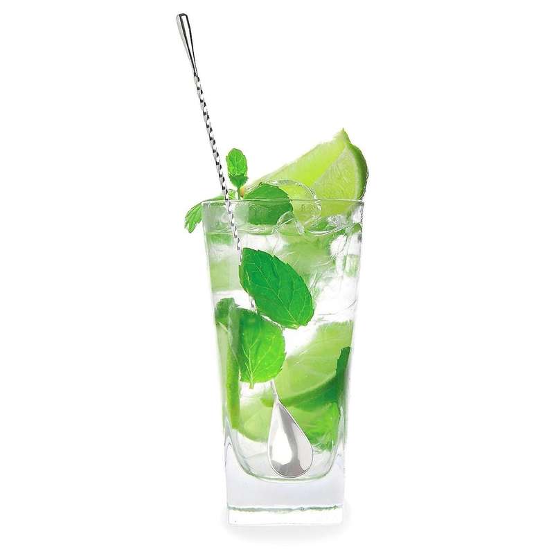 12 Inches Stainless Steel Spiral Pattern Bar Cocktail Shaker Spoon