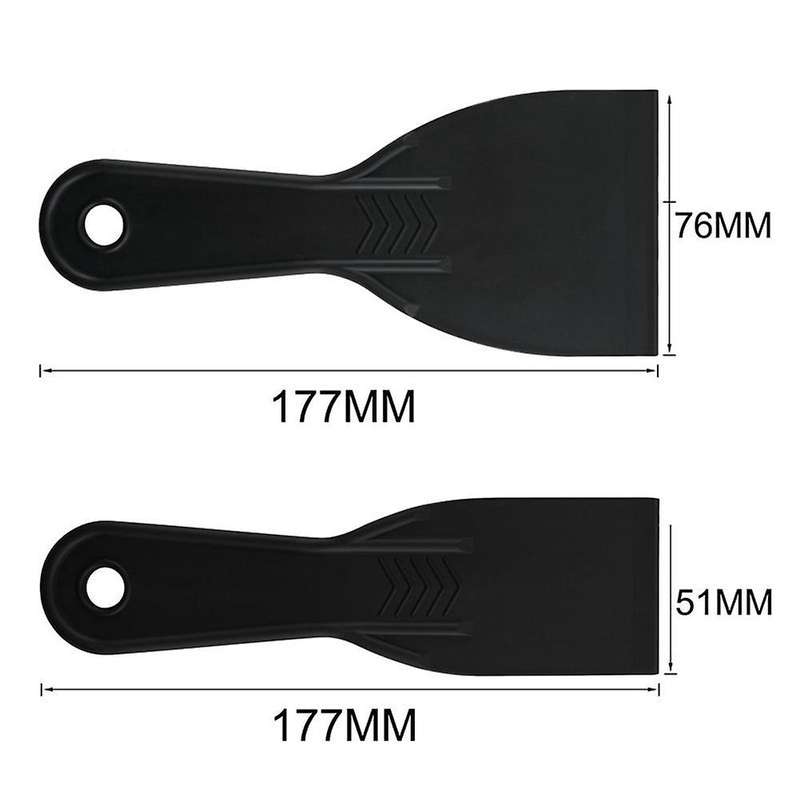 2pcs Resin 3d Printing Shovel (1pc 7x3 Inch + 1pc 7x 2 Inch), Black