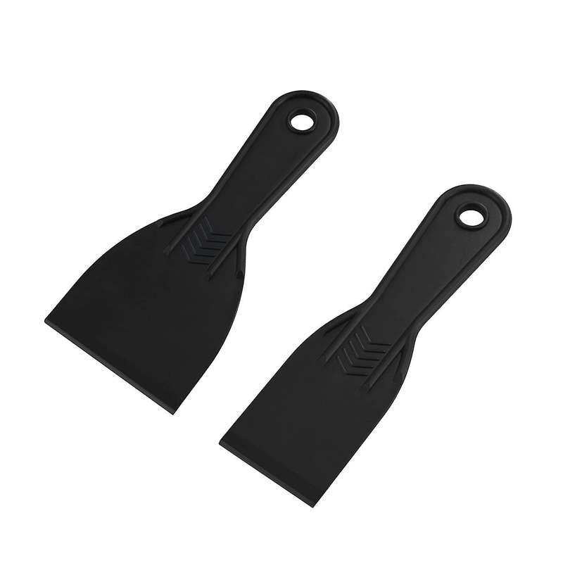 2pcs Resin 3d Printing Shovel (1pc 7x3 Inch + 1pc 7x 2 Inch), Black