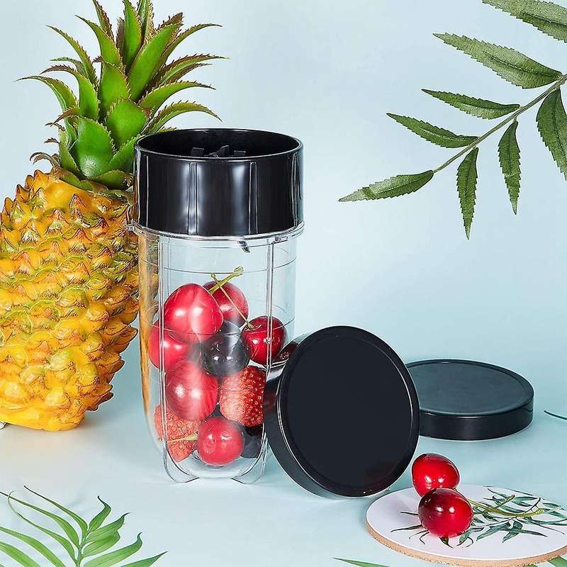 4 Pack Black Plastic Stay Fresh Lid Parts for Magic 250w Blender