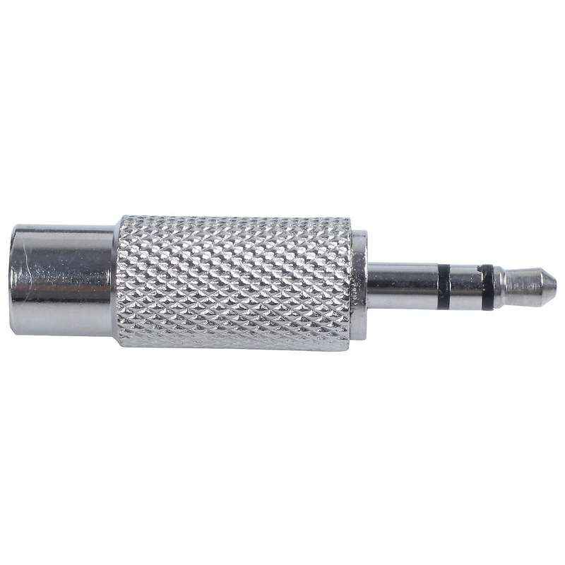3.5mm Stereo Male to Rca Mono Female Audio Adapter,silver