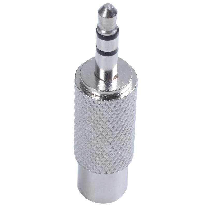 3.5mm Stereo Male to Rca Mono Female Audio Adapter,silver