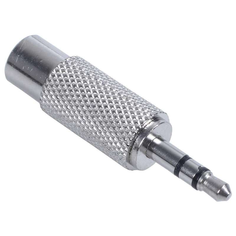 3.5mm Stereo Male to Rca Mono Female Audio Adapter,silver