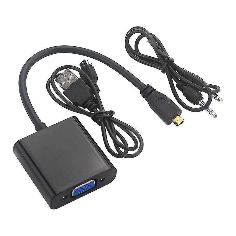 Micro-hdmi to Vga Adapter Cable with Usb Cable for Raspberry Pi 4