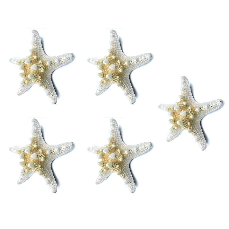5pcs/lots Crafts White Bread Sea Shell Starfish, Fashion Handicrafts