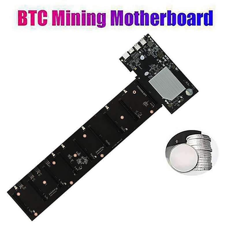 Eth-hsw3 Btc Mining Motherboard with 6pin to 8pin Power Cord Set