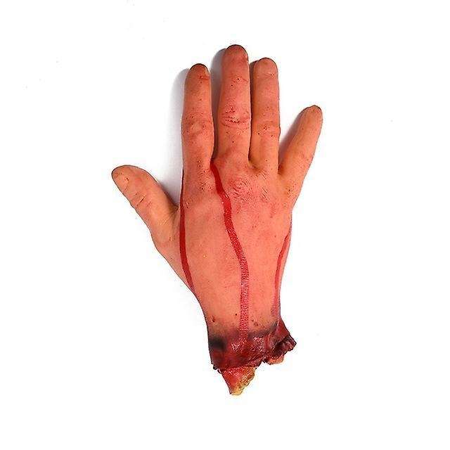 Bloody Horror Scary Halloween Prop Fake Severed Arm Hand Scary Bloody
