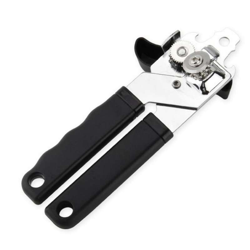 Heavy Duty Iron Tin Can Opener Cutter Comfort Handle Grip Tool