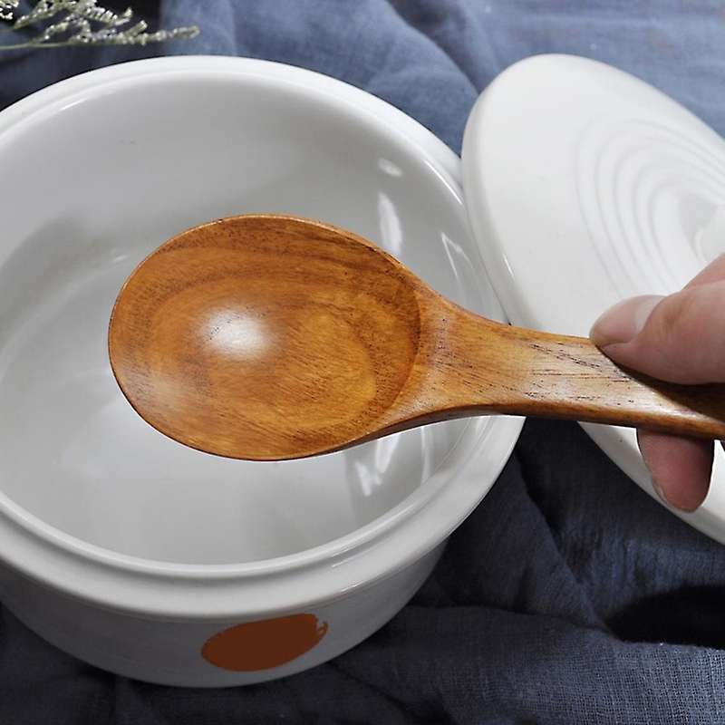 Wooden Rice Spoon Rice Paddle, Cooking Spoon, for Non Stick Cookware
