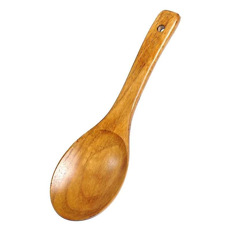 Wooden Rice Spoon Rice Paddle, Cooking Spoon, for Non Stick Cookware