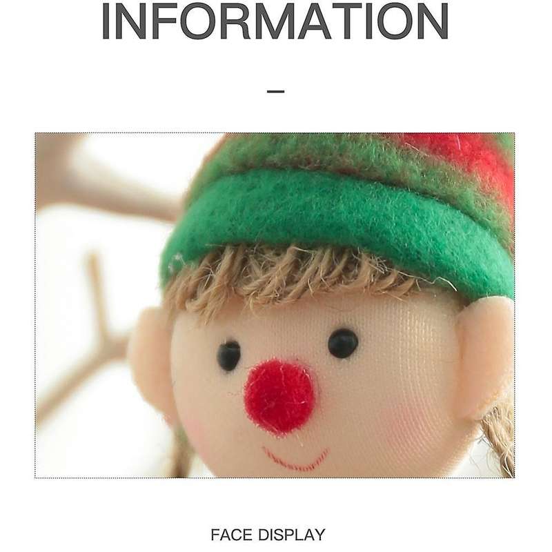 Santa Claus Doll Christmas Tree Decoration for Home Xmas Gifts B