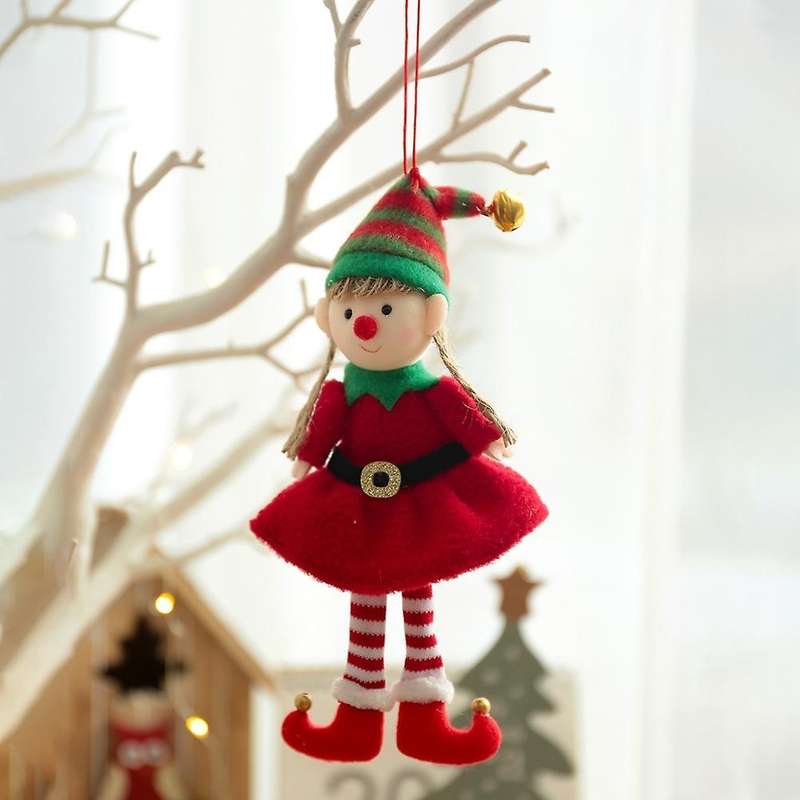 Santa Claus Doll Christmas Tree Decoration for Home Xmas Gifts B