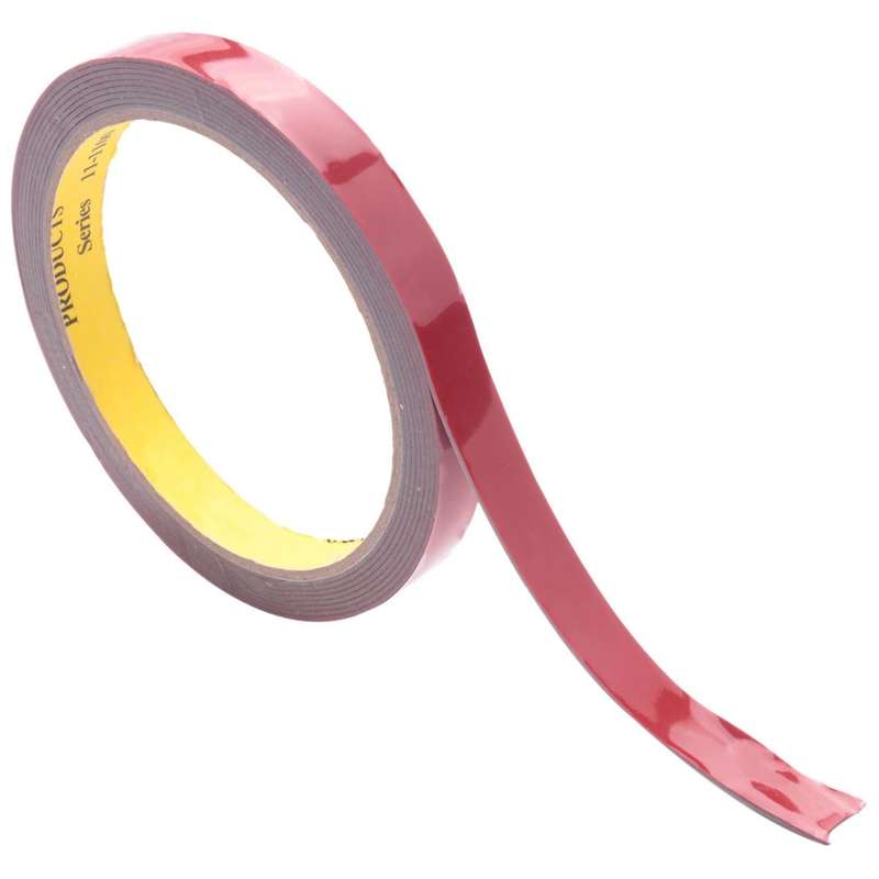 3m Strong Permanent Double Sided Foam Tape Roll, Red 12mm*3m