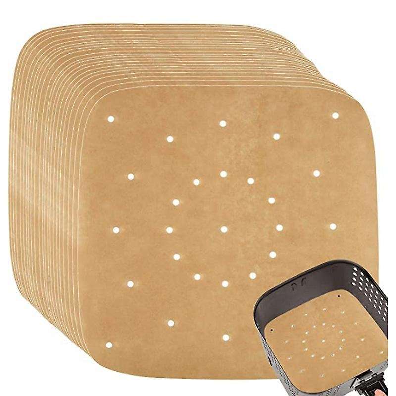 8.5 Inch Air Fryer Parchment Papers,pack 150 Square Unbleached Color