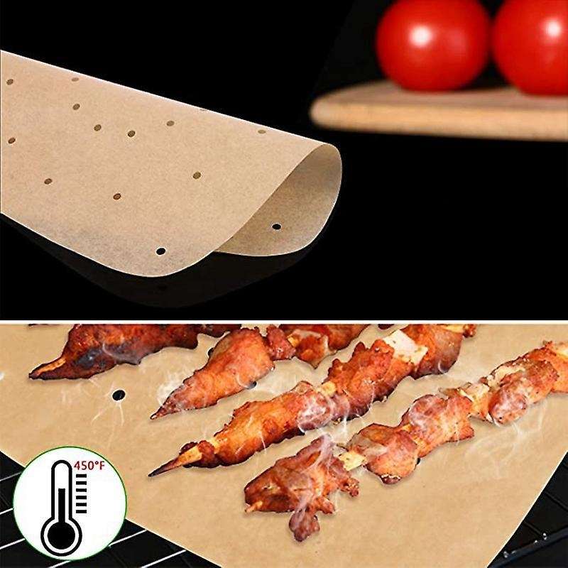 8.5 Inch Air Fryer Parchment Papers,pack 150 Square Unbleached Color