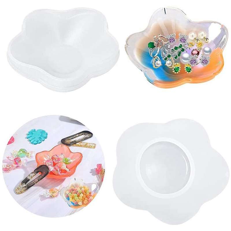 Petal-shaped Dish Storage Silicone Mold Diy Crystal Drop Glue Mold