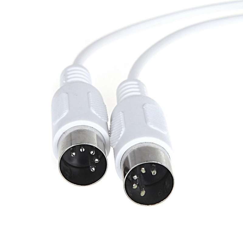 2pcs Midi Extension Cable 5 Pin Male to 5 Pin Male Electric , 1.5m