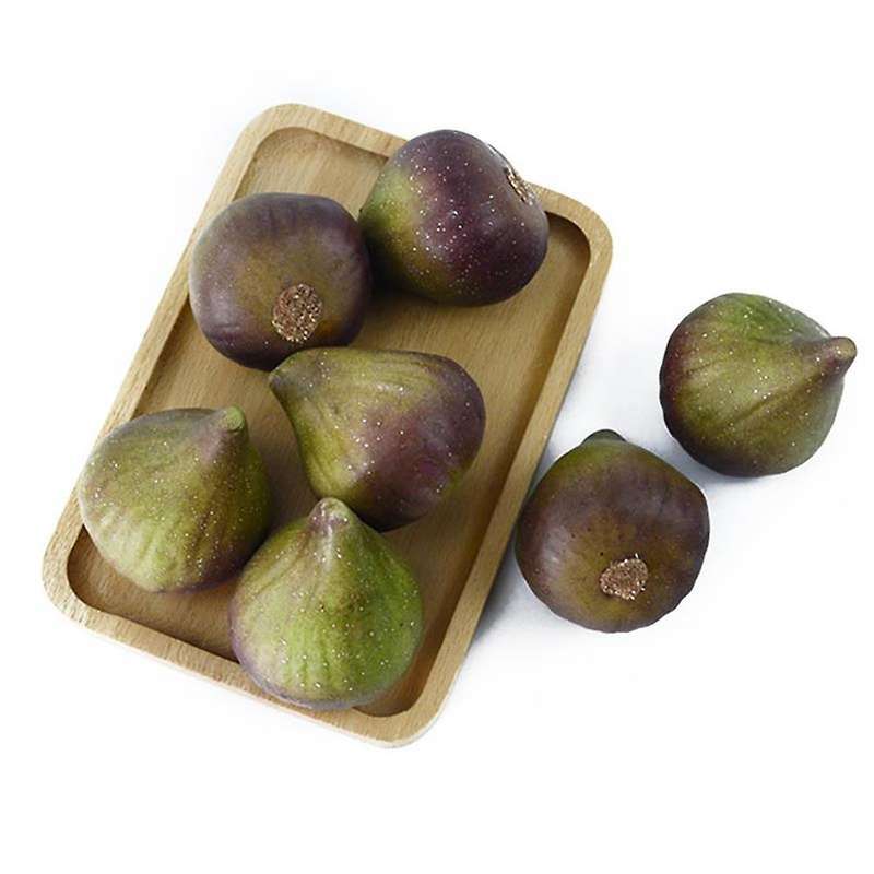 2pcs Artificial Fruit Lifelike Simulated Fig Prop Garden Decoration