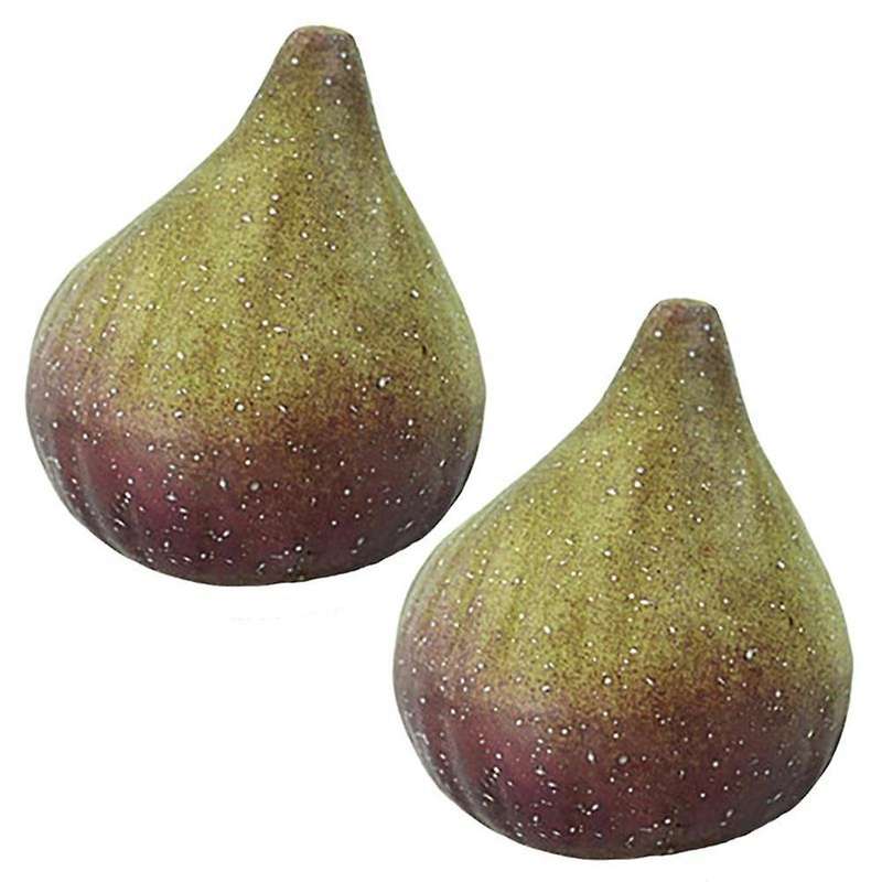 2pcs Artificial Fruit Lifelike Simulated Fig Prop Garden Decoration