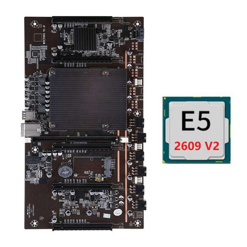 Btc Mining Motherboard X79 H61+e5 2609 V2 Cpu for Btc Miner Mining