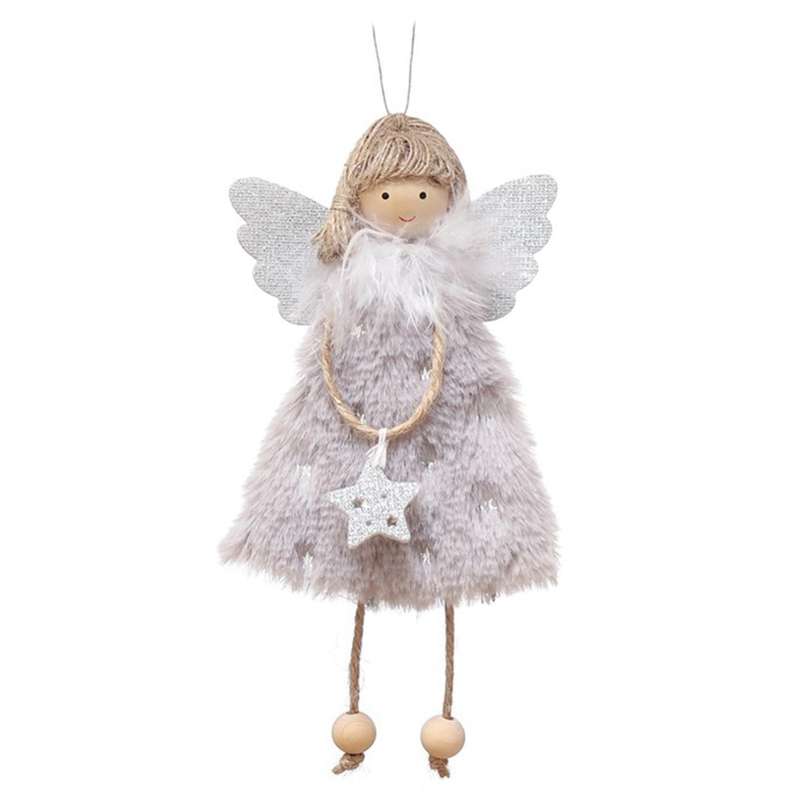 New Year's Decorations Creative Santa Snowman Mini Figurine (grey)