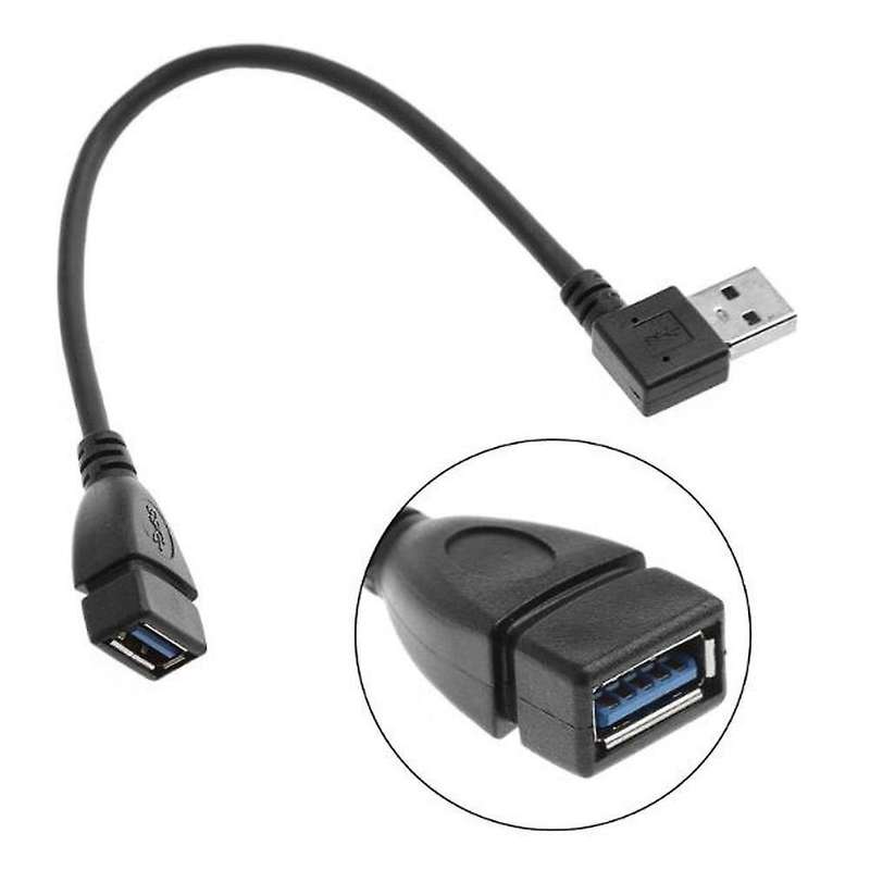 Usb 3.0 Angle 90 Degree Extension Cable Male to Female Adapter Right