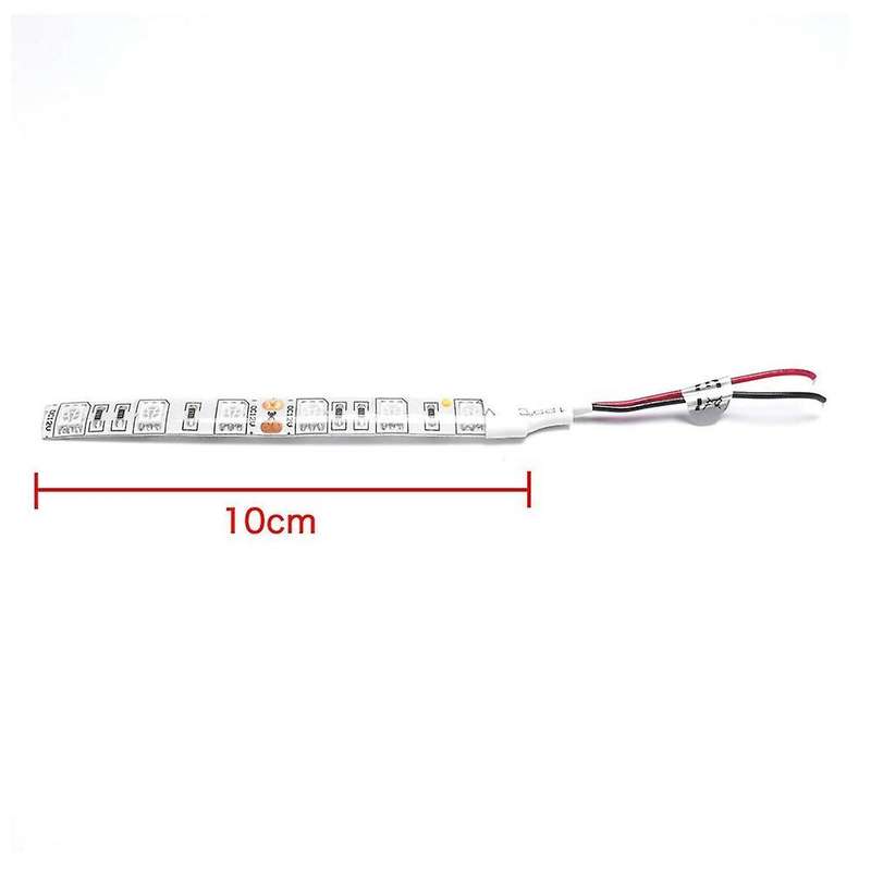 5pcs 10cm Waterproof Warm White 5050 Led Strip Lights Dc 12v Boat Car
