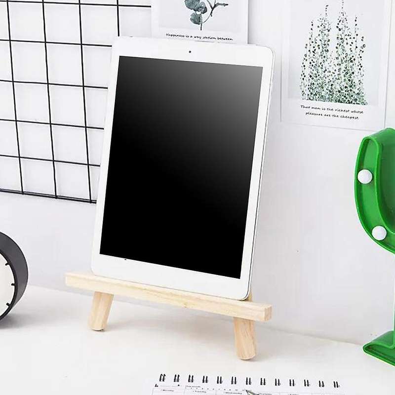 Universal Wooden Desktop Phone Holder Mount Support Tablet for Ipad B