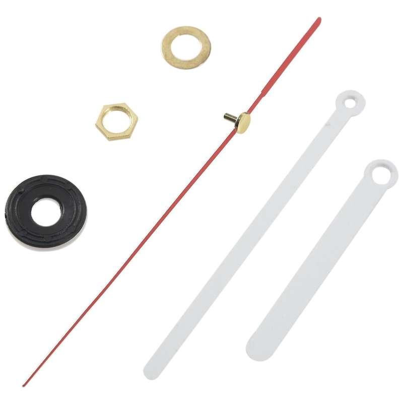 Clock Movement Mechanism Black Hour Minute Red Second Hand Diy Tools Set