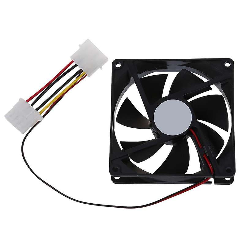 Dc 12v 4 Pin Black Plastic Pc Cooling Fan 90mm X 90mm X 25mm
